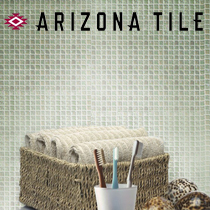 A basket of toothbrushes and donuts in front of the arizona tile logo.