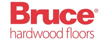 A red and white logo for truckee hardwood floors.