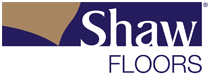 A logo of shaw floors for the floor covering company.
